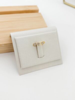 Piercing fake estrelinhas cravejadas banhado a ouro